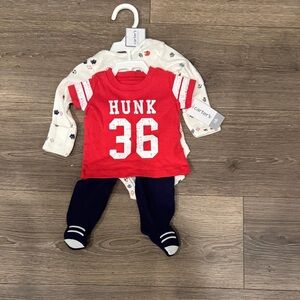 Carter's Red and Navy Baby Clothing Set